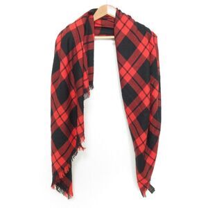 Coach Tartan Wool Scarf